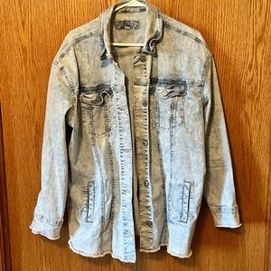 Maurices light blue Jean jacket size XL